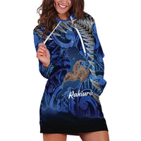 New Zealand Stewart Island Hoodie Dress Rakiura Kiwi Maori Glowing Sky