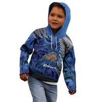 New Zealand Stewart Island Kid Hoodie Rakiura Kiwi Maori Glowing Sky LT14 - Polynesian Pride