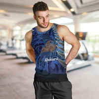 New Zealand Stewart Island Men Tank Top Rakiura Kiwi Maori Glowing Sky