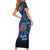 New Zealand Stewart Island Short Sleeve Bodycon Dress Rakiura Kiwi Maori Glowing Sky