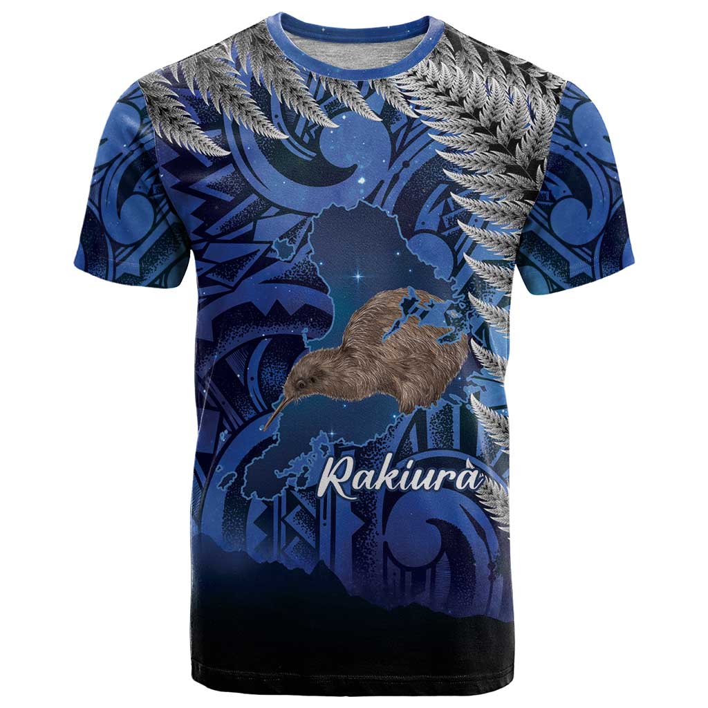 New Zealand Stewart Island T Shirt Rakiura Kiwi Maori Glowing Sky