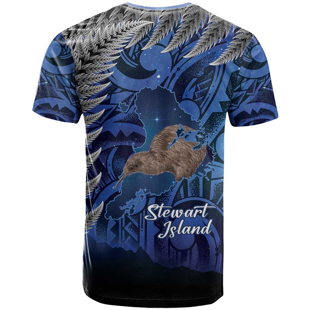 New Zealand Stewart Island T Shirt Rakiura Kiwi Maori Glowing Sky