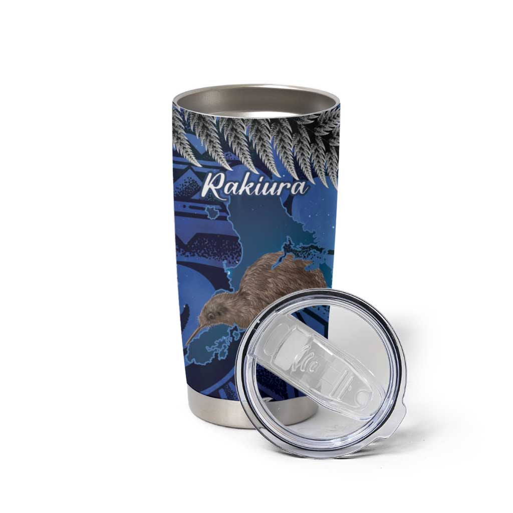 New Zealand Stewart Island Tumbler Cup Rakiura Kiwi Maori Glowing Sky LT14 - Polynesian Pride