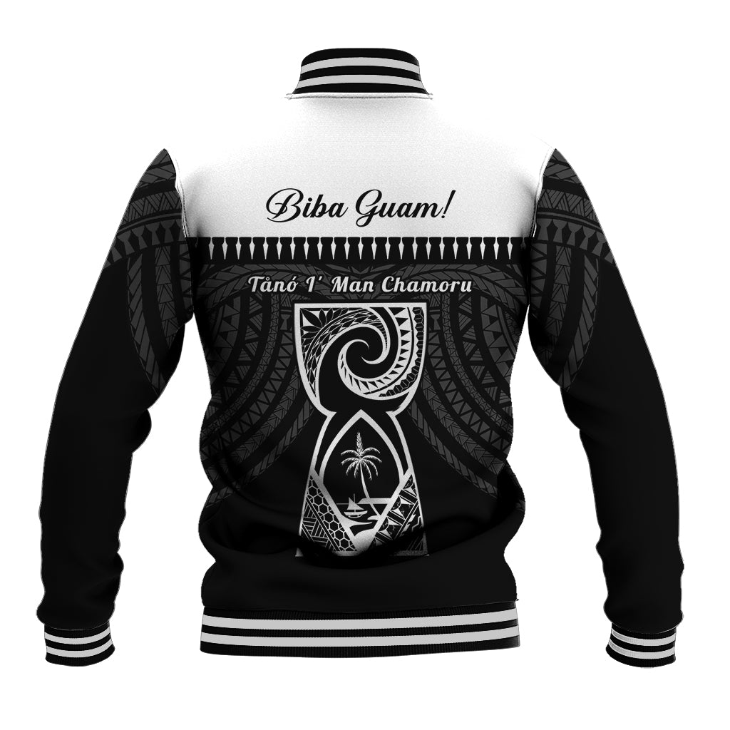 Guam Liberation Day Baseball Jacket Biba Guahan Chamorro 80th Anniversary - Black