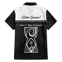 Guam Liberation Day Family Matching Long Sleeve Bodycon Dress and Hawaiian Shirt Biba Guahan Chamorro 80th Anniversary - Black LT14 - Polynesian Pride