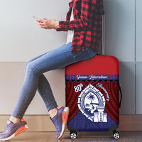 Guam Liberation Day Luggage Cover Biba Guahan Chamorro 80th Anniversary - Blue