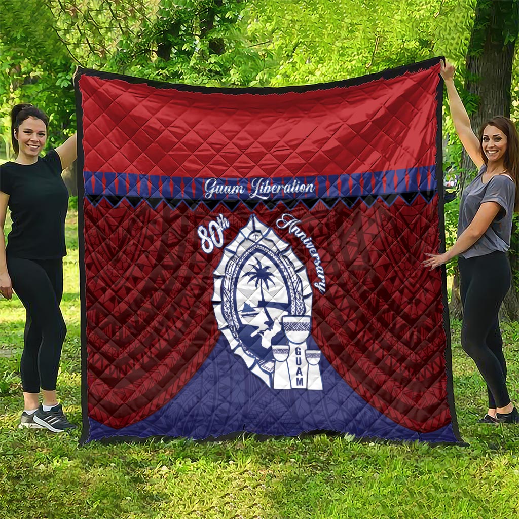 Guam Liberation Day Quilt Biba Guahan Chamorro 80th Anniversary - Blue