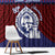 Guam Liberation Day Window Curtain Biba Guahan Chamorro 80th Anniversary - Blue