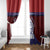 Guam Liberation Day Window Curtain Biba Guahan Chamorro 80th Anniversary - Blue