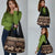 Black Samoa Siapo Teuila Flowers Grocery Bag