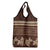 Brown Samoa Siapo Teuila Flowers Grocery Bag
