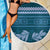 Dark Cyan Samoa Siapo Teuila Flowers Beach Blanket