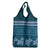 Dark Cyan Samoa Siapo Teuila Flowers Grocery Bag