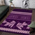 Purple Samoa Siapo Teuila Flowers Area Rug