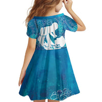 Turquoise Polynesia Father's Day Family Matching Summer Maxi Dress and Hawaiian Shirt Dad You Are My Hero LT14 - Polynesian Pride