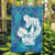 Turquoise Polynesia Father's Day Garden Flag Dad You Are My Hero