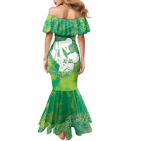 Green Polynesia Father's Day Family Matching Mermaid Dress and Hawaiian Shirt Dad You Are My Hero LT14 - Polynesian Pride