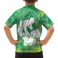 Green Polynesia Father's Day Family Matching Puletasi and Hawaiian Shirt Dad You Are My Hero