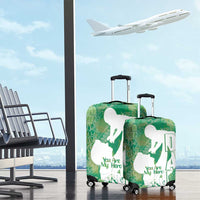Green Polynesia Father's Day Luggage Cover Dad You Are My Hero