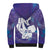 Purple Polynesia Father's Day Sherpa Hoodie Dad You Are My Hero