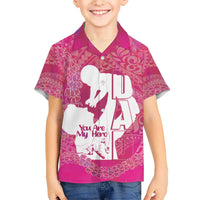 Pink Polynesia Father's Day Hawaiian Shirt Dad You Are My Hero
