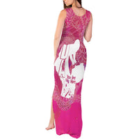 Pink Polynesia Father's Day Tank Maxi Dress Dad You Are My Hero