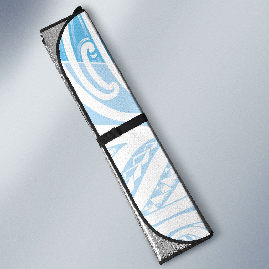 Blue New Zealand Puhoro Maori Tattoo Auto Sun Shade