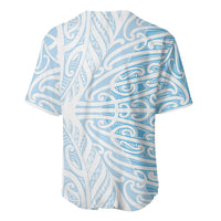 Blue New Zealand Puhoro Maori Tattoo Baseball Jersey