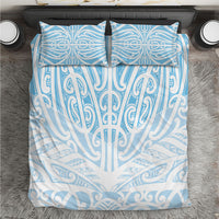 Blue New Zealand Puhoro Maori Tattoo Bedding Set