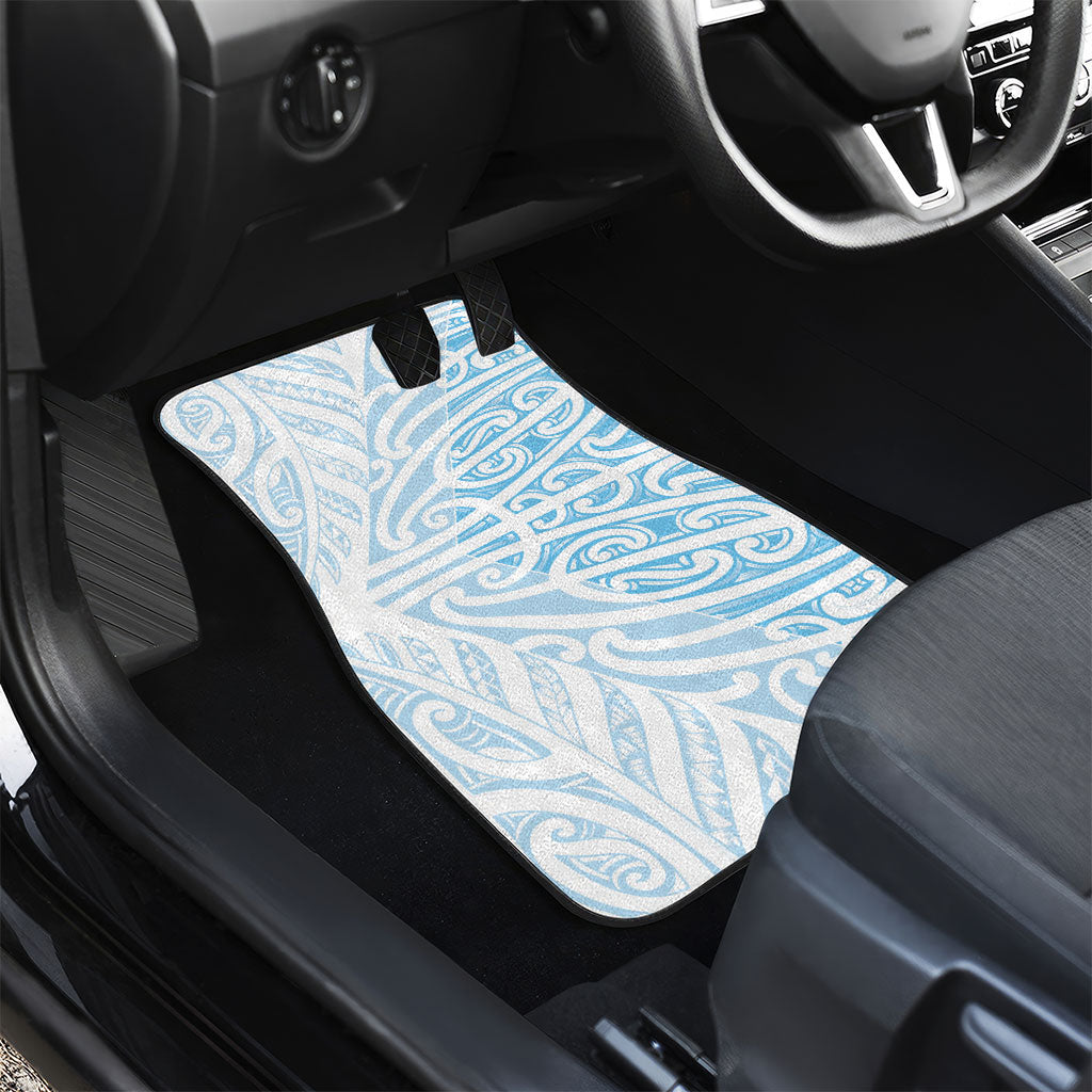 Blue New Zealand Puhoro Maori Tattoo Car Mats