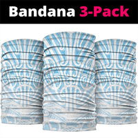 Blue New Zealand Puhoro Maori Tattoo Neck Gaiter