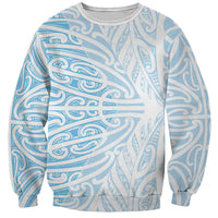 Blue New Zealand Puhoro Maori Tattoo Sweatshirt
