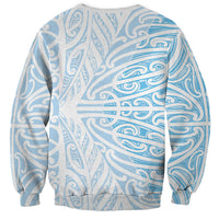 Blue New Zealand Puhoro Maori Tattoo Sweatshirt
