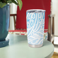 Blue New Zealand Puhoro Maori Tattoo Tumbler Cup