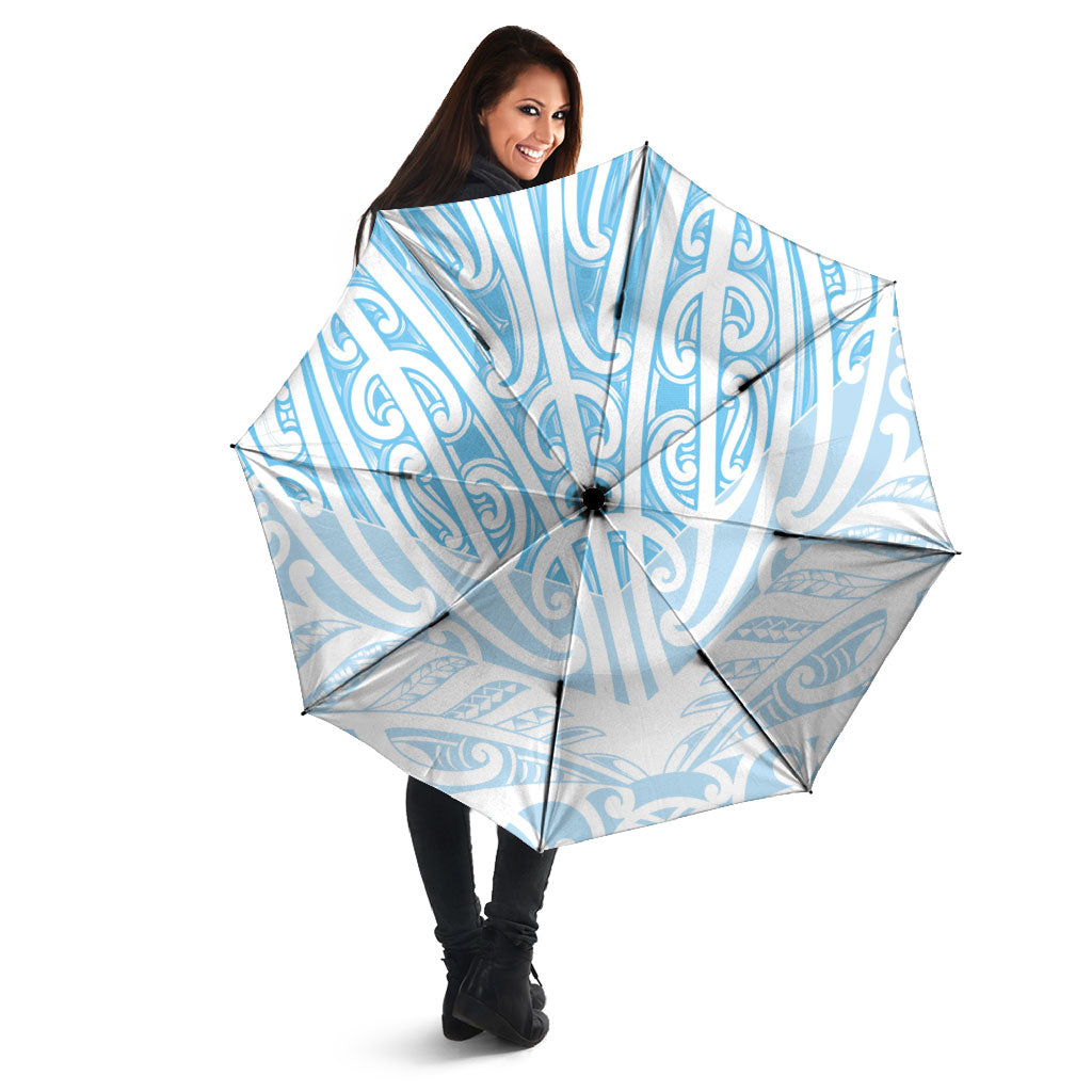 Blue New Zealand Puhoro Maori Tattoo Umbrella