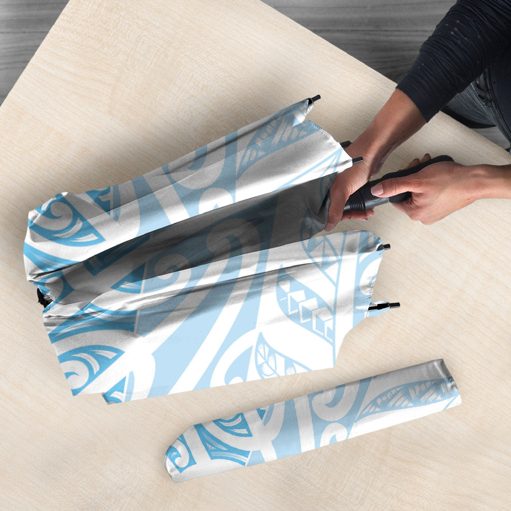 Blue New Zealand Puhoro Maori Tattoo Umbrella