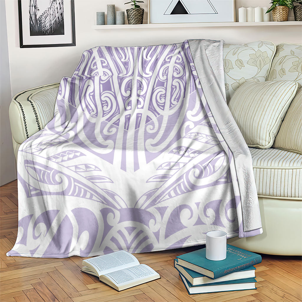 Purple New Zealand Puhoro Maori Tattoo Blanket