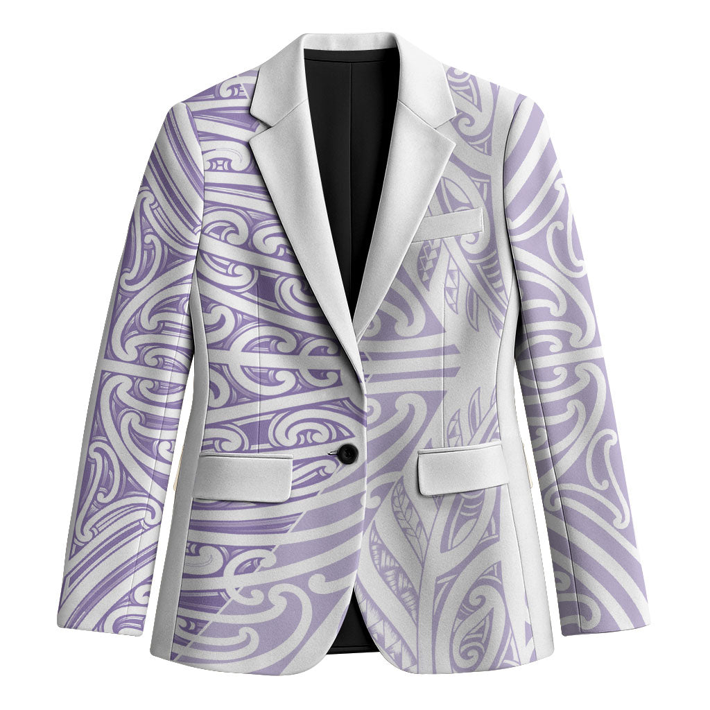 Purple New Zealand Puhoro Maori Tattoo Blazer