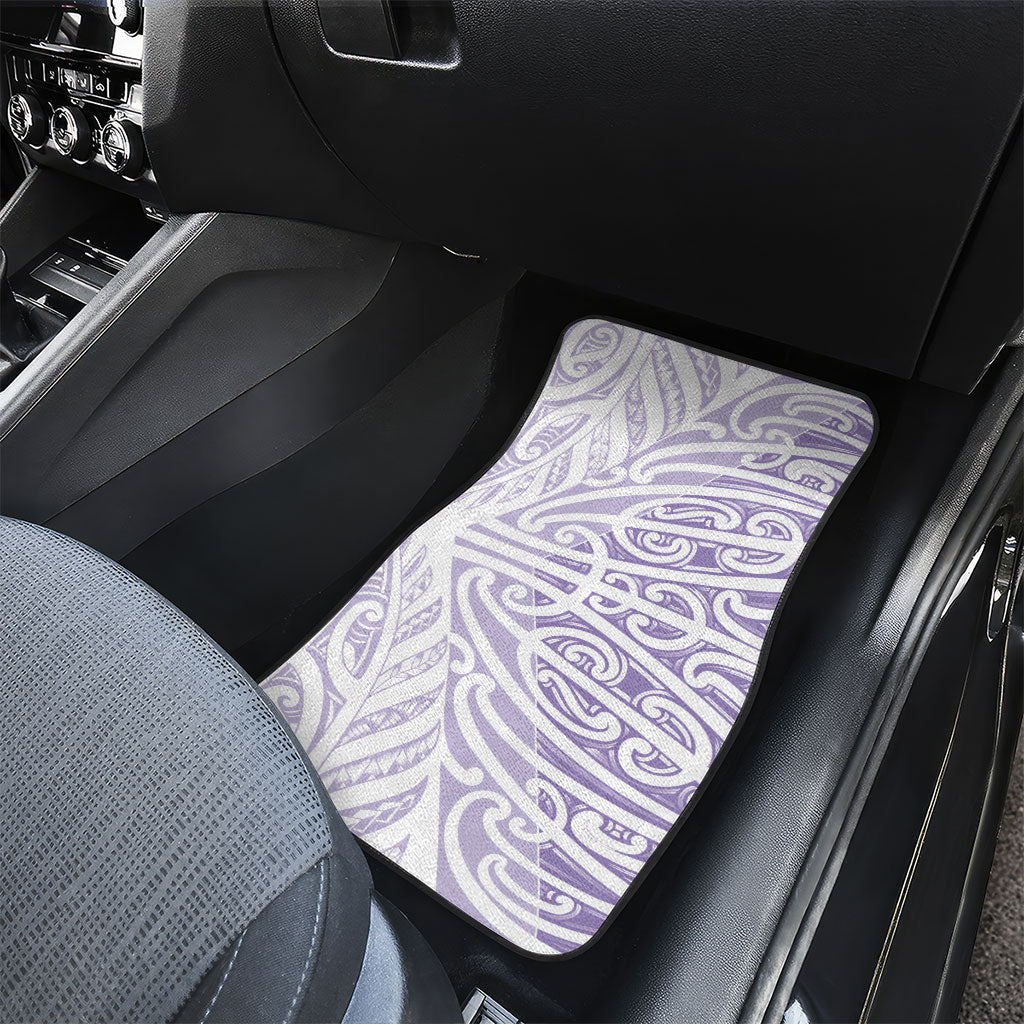 Purple New Zealand Puhoro Maori Tattoo Car Mats