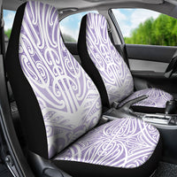 Purple New Zealand Puhoro Maori Tattoo Car Seat Cover