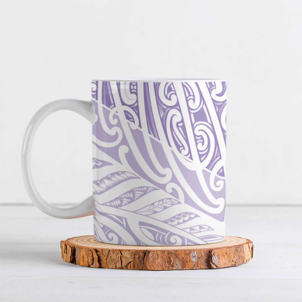 Purple New Zealand Puhoro Maori Tattoo Ceramic Mug