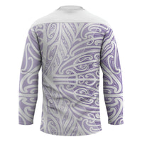 Purple New Zealand Puhoro Maori Tattoo Hockey Jersey