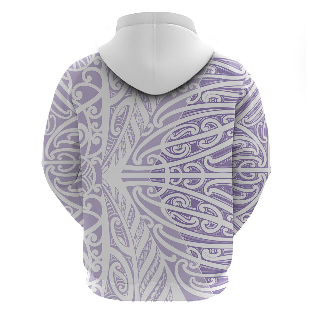 Purple New Zealand Puhoro Maori Tattoo Hoodie