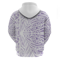 Purple New Zealand Puhoro Maori Tattoo Hoodie