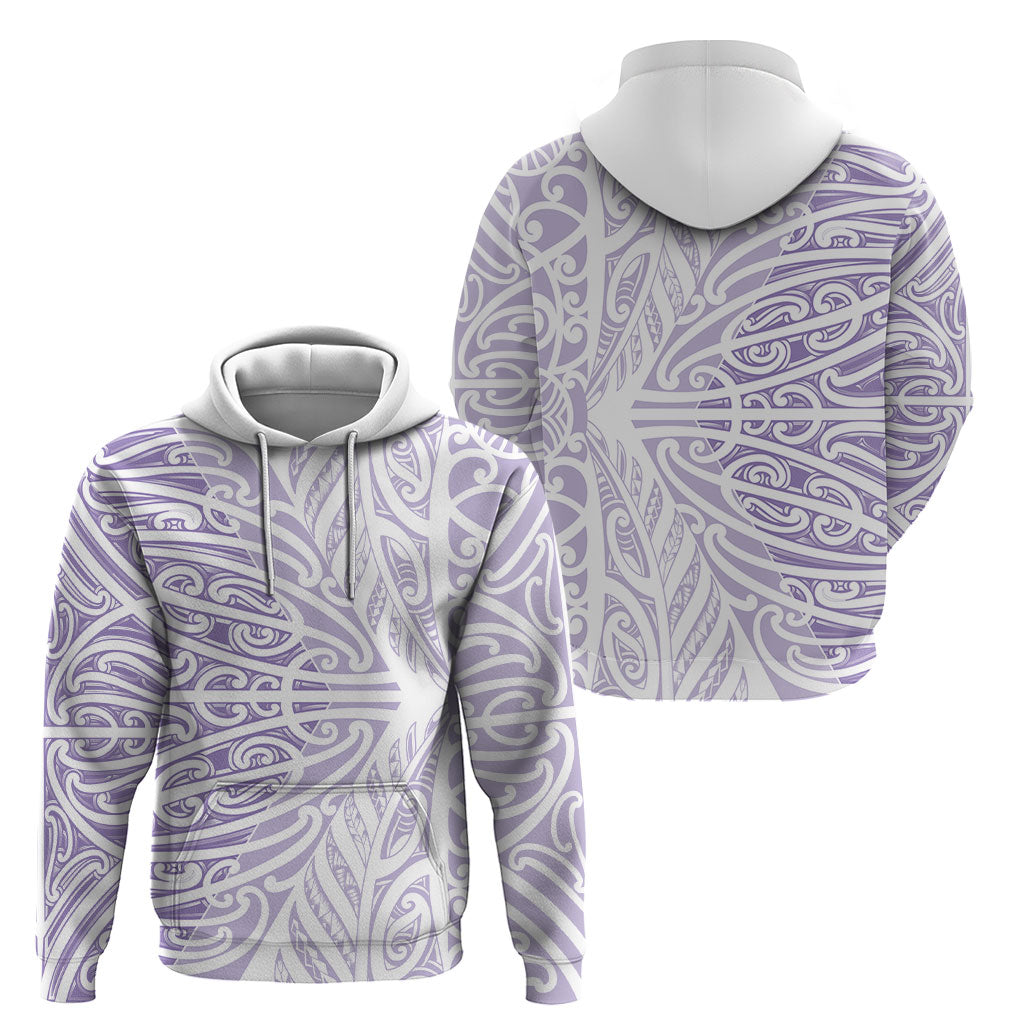 Purple New Zealand Puhoro Maori Tattoo Hoodie