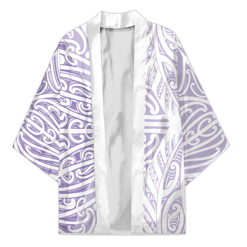 Purple New Zealand Puhoro Maori Tattoo Kimono LT14 Unisex Purple - Polynesian Pride
