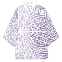Purple New Zealand Puhoro Maori Tattoo Kimono