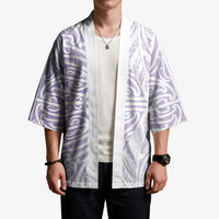 Purple New Zealand Puhoro Maori Tattoo Kimono