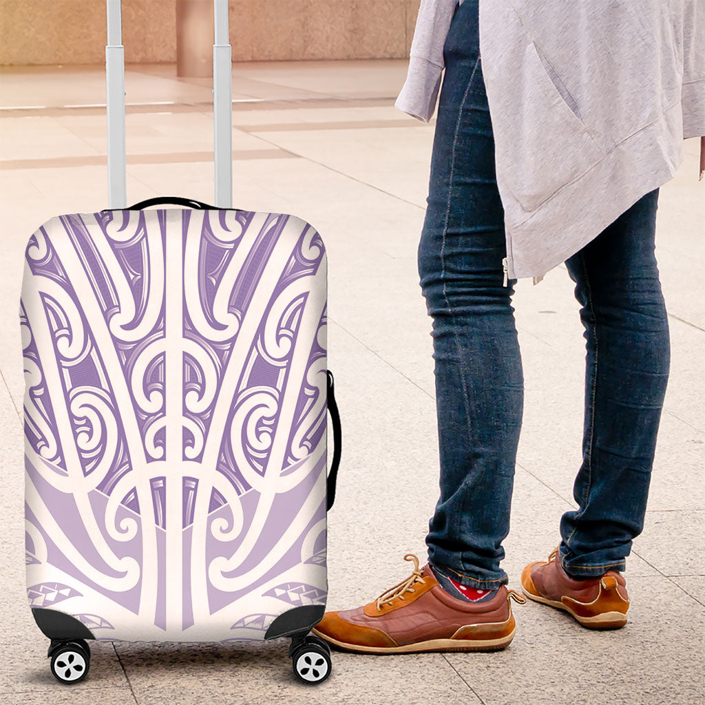 Purple New Zealand Puhoro Maori Tattoo Luggage Cover