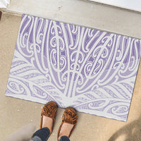 Purple New Zealand Puhoro Maori Tattoo Rubber Doormat